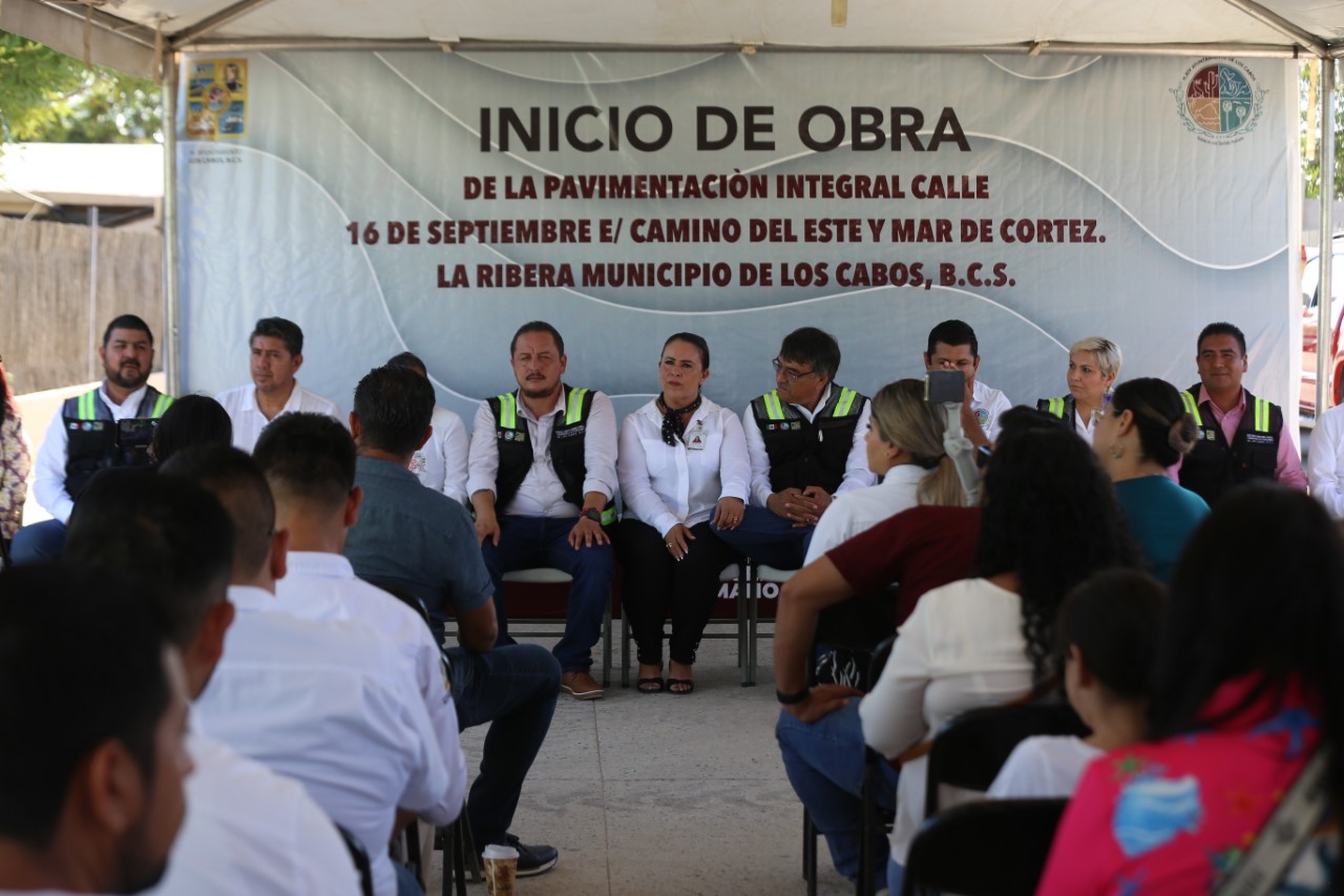 Inician obras de pavimentación en la Ribera