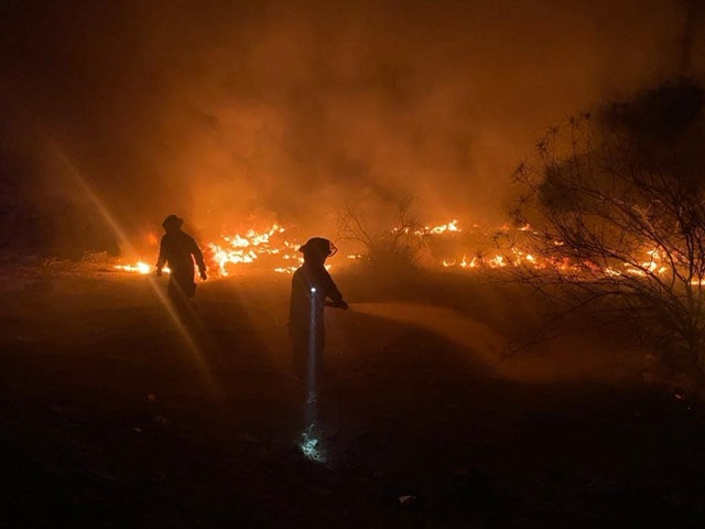 Incendio en la madrugada