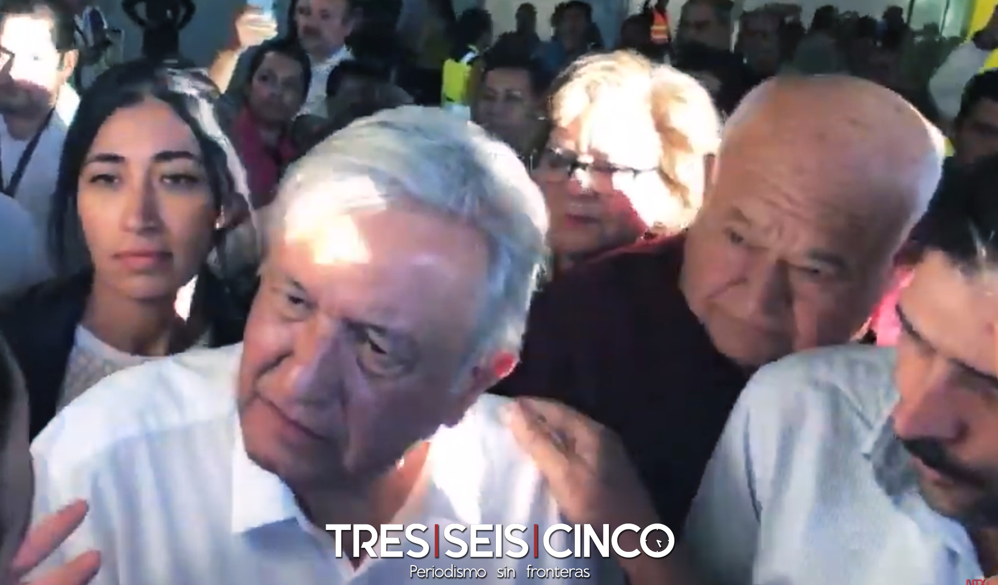 Recibe Víctor Castro y su grupo a Lopez Obrador