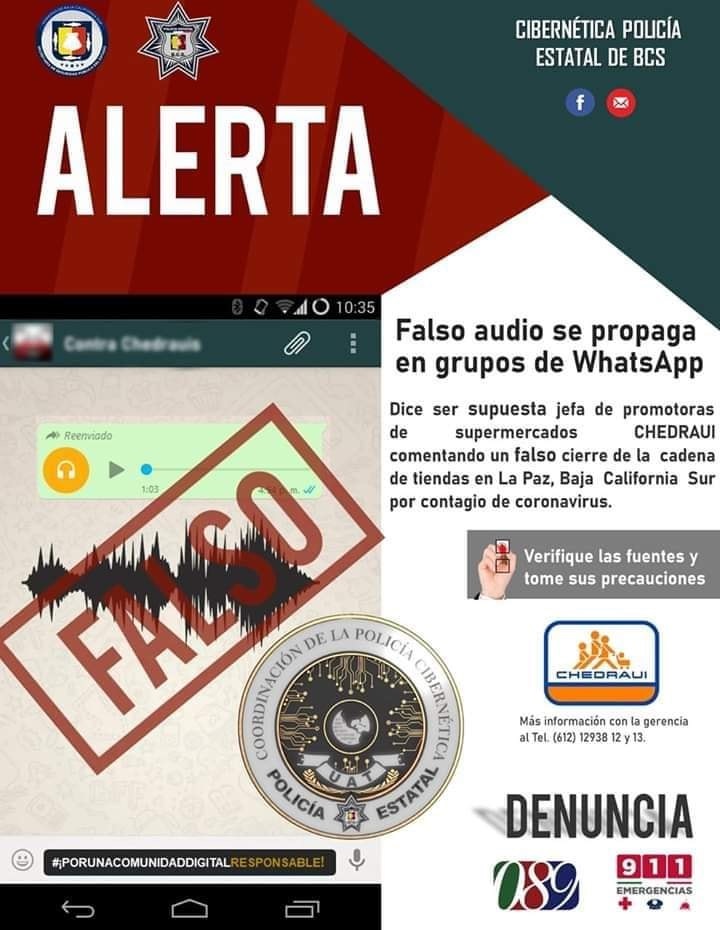 Audio de  Covid-19 en Chedraui Palacio es Fake News